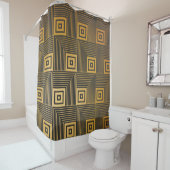 Art Deco seamless vintage wallpaper pattern Douchegordijn (In situ)