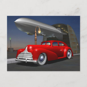 Art Deco Sedan Briefkaart