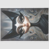 Art Deco Sfinx Verfijnde kat Decoupage Tissuepapier (Voorkant)