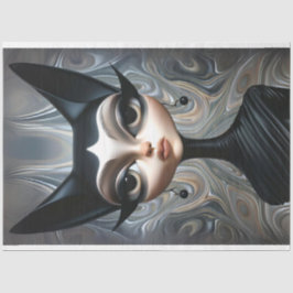 Art Deco Sfinx Verfijnde kat Decoupage Tissuepapier