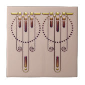 Art Deco "Shades of" Tile Tegeltje (Voorkant)