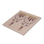 Art Deco "Shades of" Tile Tegeltje (Zijkant)