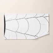Art Deco Shell Design Black en White Bad Handdoek (Handdoek)