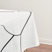 Art Deco Shell Design Black en White Tablecloth Tafelkleed (Voorbeeld)