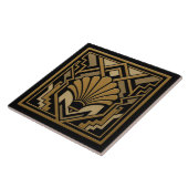 Art Deco Shell Design Tegeltje (Zijkant)