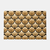 Art Deco Shell Pattern, Gold en Black Deurmat (Voorkant)