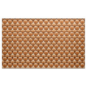 Art Deco Shell Pattern, Roos Gold and Dark Brown Stof (Yard (91,4 cm))