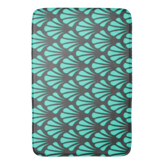 Art Deco Shell Vorm Badmat (Voorkant Verticaal)