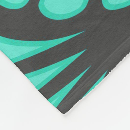 Art Deco Shell Vorm Fleece Deken (Hoek)