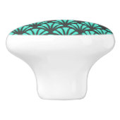 Art Deco Shell Vorm Keramische Knop (Zijkant)