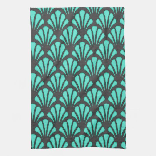 Art Deco Shell Vorm Theedoek (Verticaal)