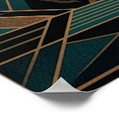 Art Deco Sheriff Poster - Geometric Cowboy Silhoue (Hoek)