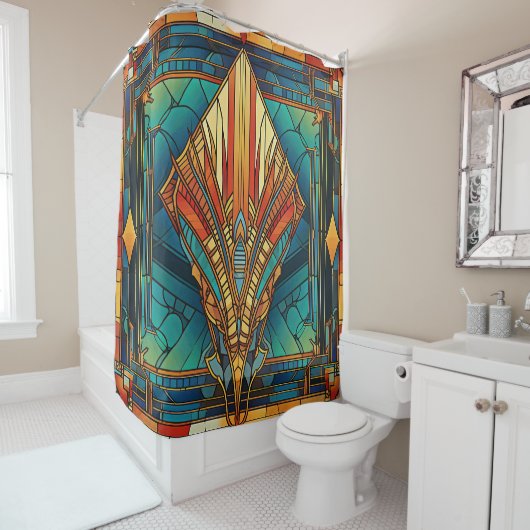 Art Deco Shower Curtain Douchegordijn (In situ)