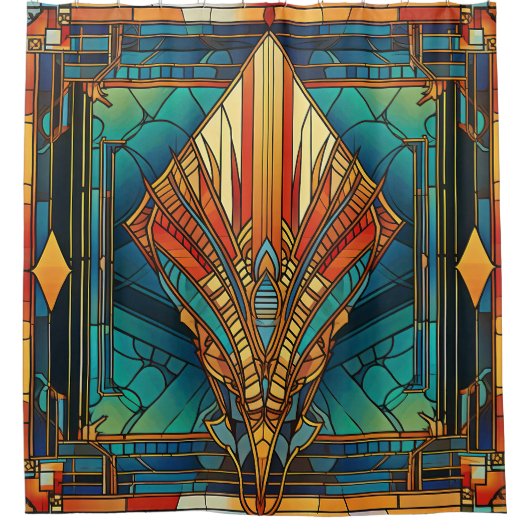 Art Deco Shower Curtain Douchegordijn (Voorkant)