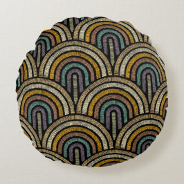 Art Deco Sierkussen Rond Kussen