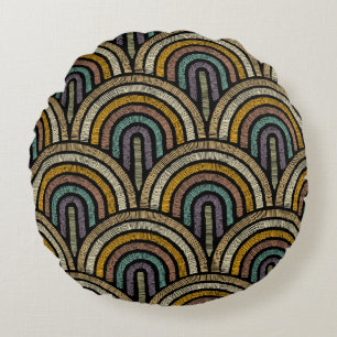 Art Deco Sierkussen Rond Kussen