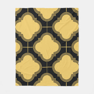 Art deco: sierlijke naadloze elegantie. fleece deken