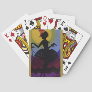 Art Deco Silhouet   Pokerkaarten