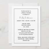 Art Deco Silver Plume Arabesque Kaart (Achterkant)