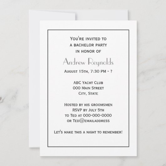  Art Deco Silver Plume Arabesque Kaart (Achterkant)