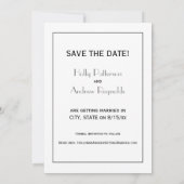 Art Deco Silver Plume Arabesque Kaart (Achterkant)