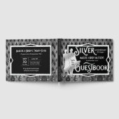 Art Deco Silver Wedding Jubileum Great Gatsby Gastenboek (Volledig)