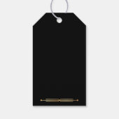 Art Deco Simple Elegant Gift Label Cadeaulabel (Achterkant)