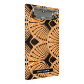 Art Deco Sinaasappel Classic Pauw Pattern Mini Klembord (Schuin)