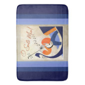 Art Deco Singing Gondolier O Sole Mio Badmat (Voorkant Verticaal)