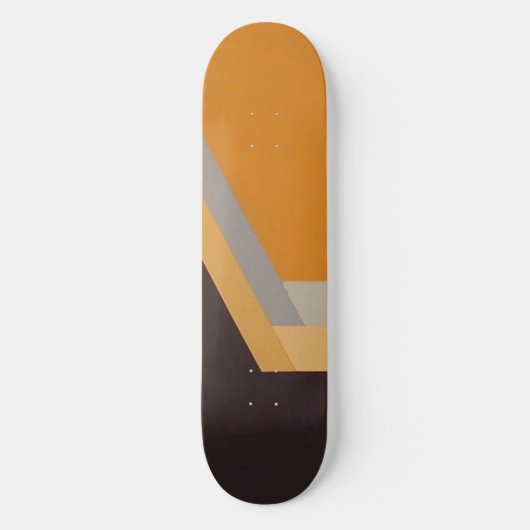 ART DECO skateboard (tangerine) (Voorkant)