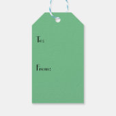 Art Deco Skater Cadeaulabel (Achterkant)