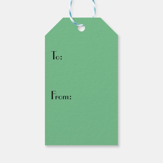 Art Deco Skater Cadeaulabel (Achterkant)