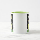 Art Deco Skater Girl in de sneeuw Mok (Midden)