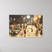Art Déco Skyline Canvas Afdruk (Voorkant)