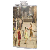 Art Déco Skyline Heupfles (Links)