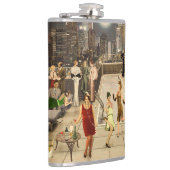 Art Déco Skyline Heupfles (Rechts)