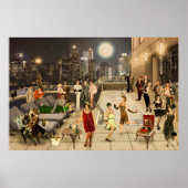 Art Déco Skyline Poster (Voorkant)