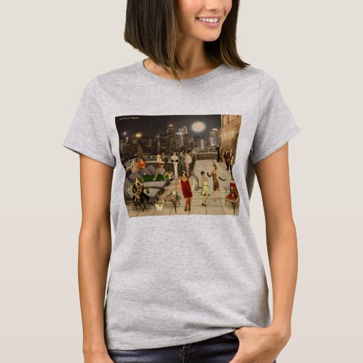 Art Déco Skyline T-shirt (Voorkant)