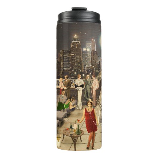 Art Déco Skyline Thermosbeker (Voorkant)