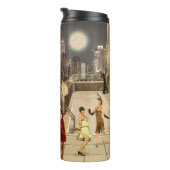 Art Déco Skyline Thermosbeker (Geroteerd rechts)