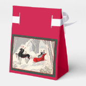 Art Deco Sleigh Ride Bedankdoosjes (Achterkant)