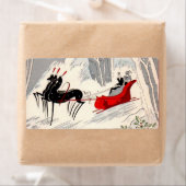 Art Deco sleigh ride Etiket (Insitu)