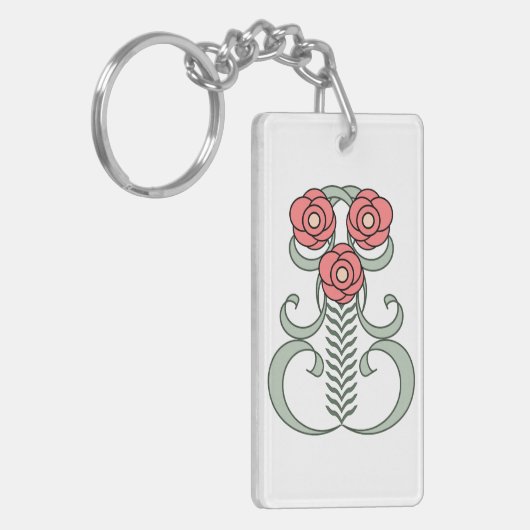 Art Deco-sleutelhanger Sleutelhanger (Voorkant Links)