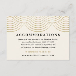 Art Deco Slingerlichten Envelopkaarten Ivoorkleuri Informatiekaartje