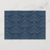 Art Deco Slingerlichten Enveloppen Donkerblauw Informatiekaartje (Achterkant)