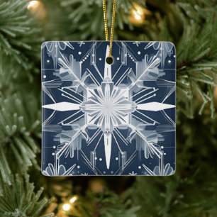 Art Deco Sneeuwvlok Ornament