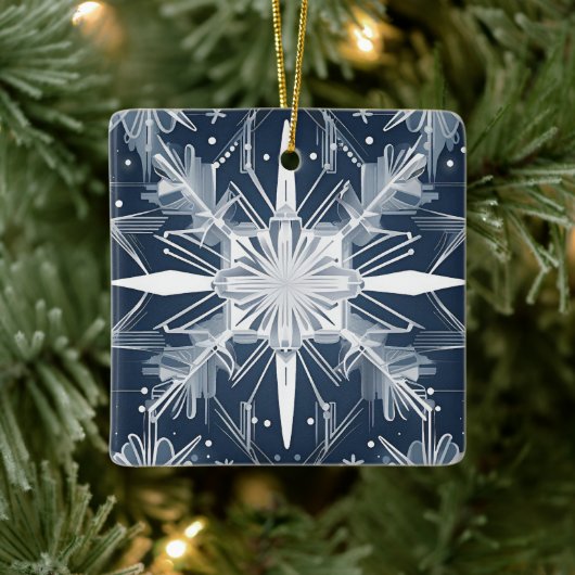 Art Deco Sneeuwvlok Ornament (Boom)
