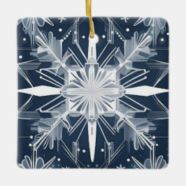 Art Deco Sneeuwvlok Ornament