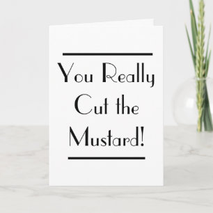 Art Deco Snijdt het Mosterd Congratulatiekaart Kaart
