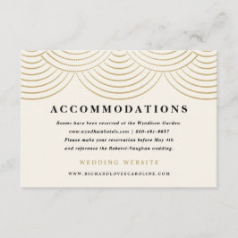 Art Deco snoerlicht omhulsel kaarten ivoor goud